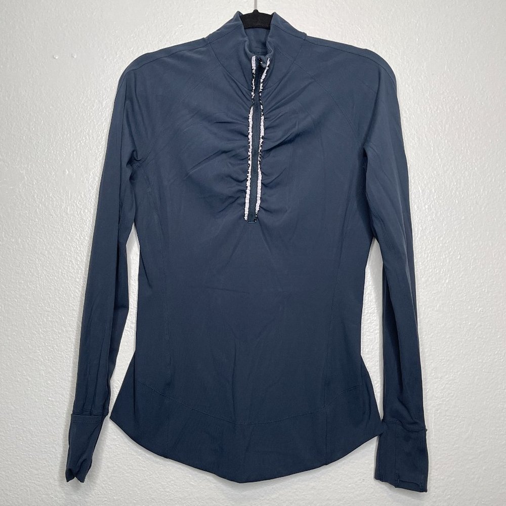 lululemon zip up fast as light pullover 8